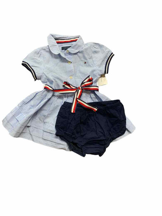 Tommy Hilfiger (B) Blue Infant Size 12 MO Girls 2PC Casual