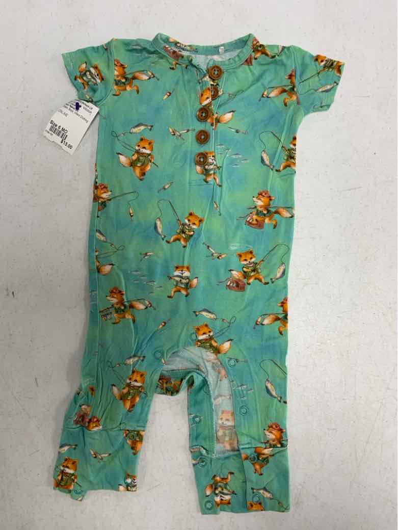 Posh Peanut (A) Green Infant Size 6 MO Boys 1PC Casual