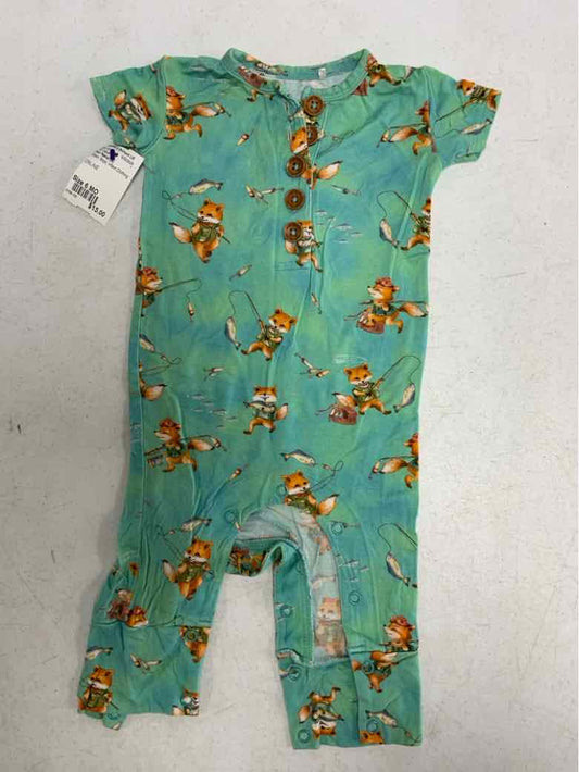 Posh Peanut (A) Green Infant Size 6 MO Boys 1PC Casual