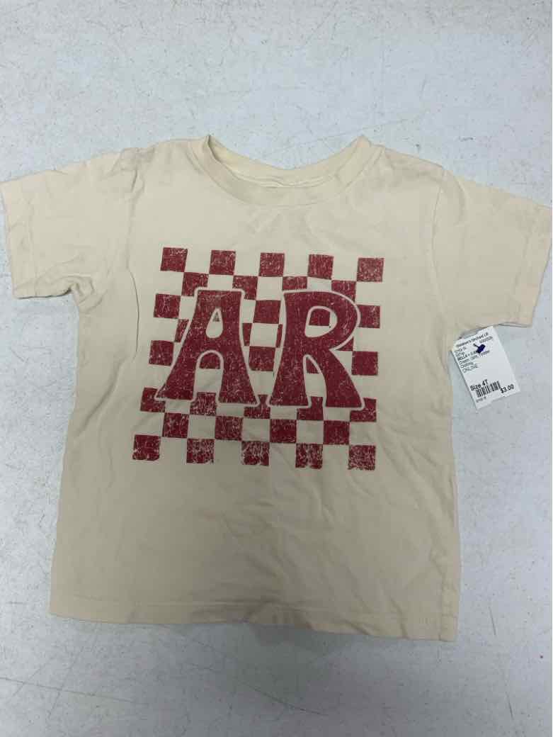 BELLA + CANVAS Cream Toddler Size 4T Girls SSTop