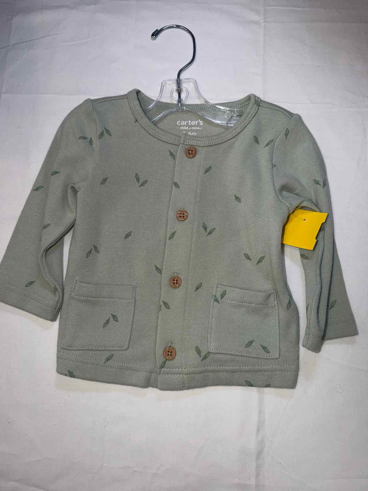 Carters (C) Green Infant Size 6 MO Boys LSTop