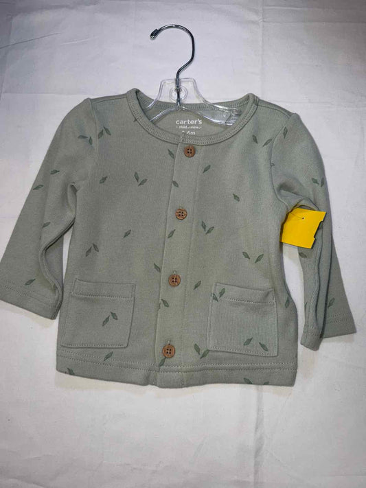 Carters (C) Green Infant Size 6 MO Boys LSTop