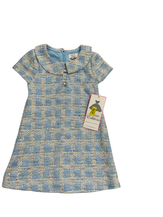 Rare Editions (B) Blue Toddler Size 4T Girls CasualDress