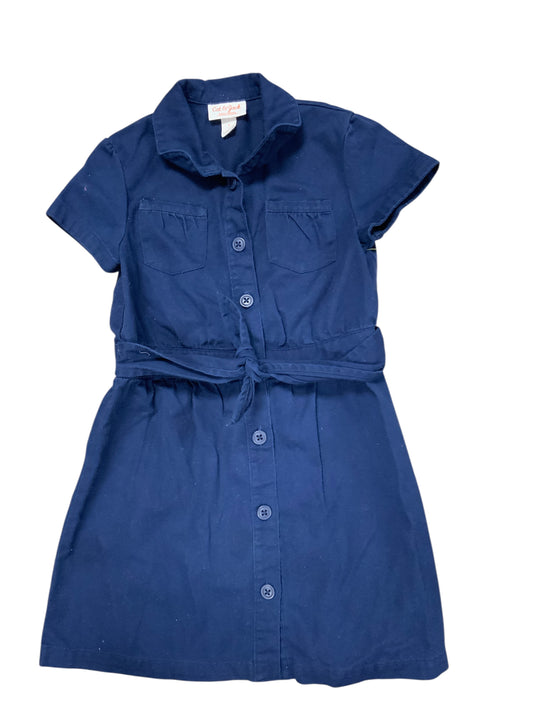 Cat and Jack (D) Navy Youth Size 6 Girls UniformDress