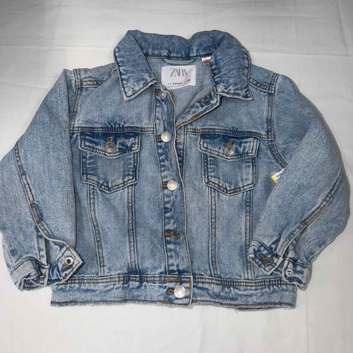 Zara (B) Blue Toddler Size 4 Girls Jacket Denim