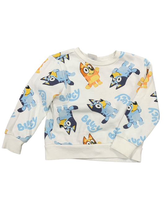 BLUEY White Toddler Size 3T Boys LSTop