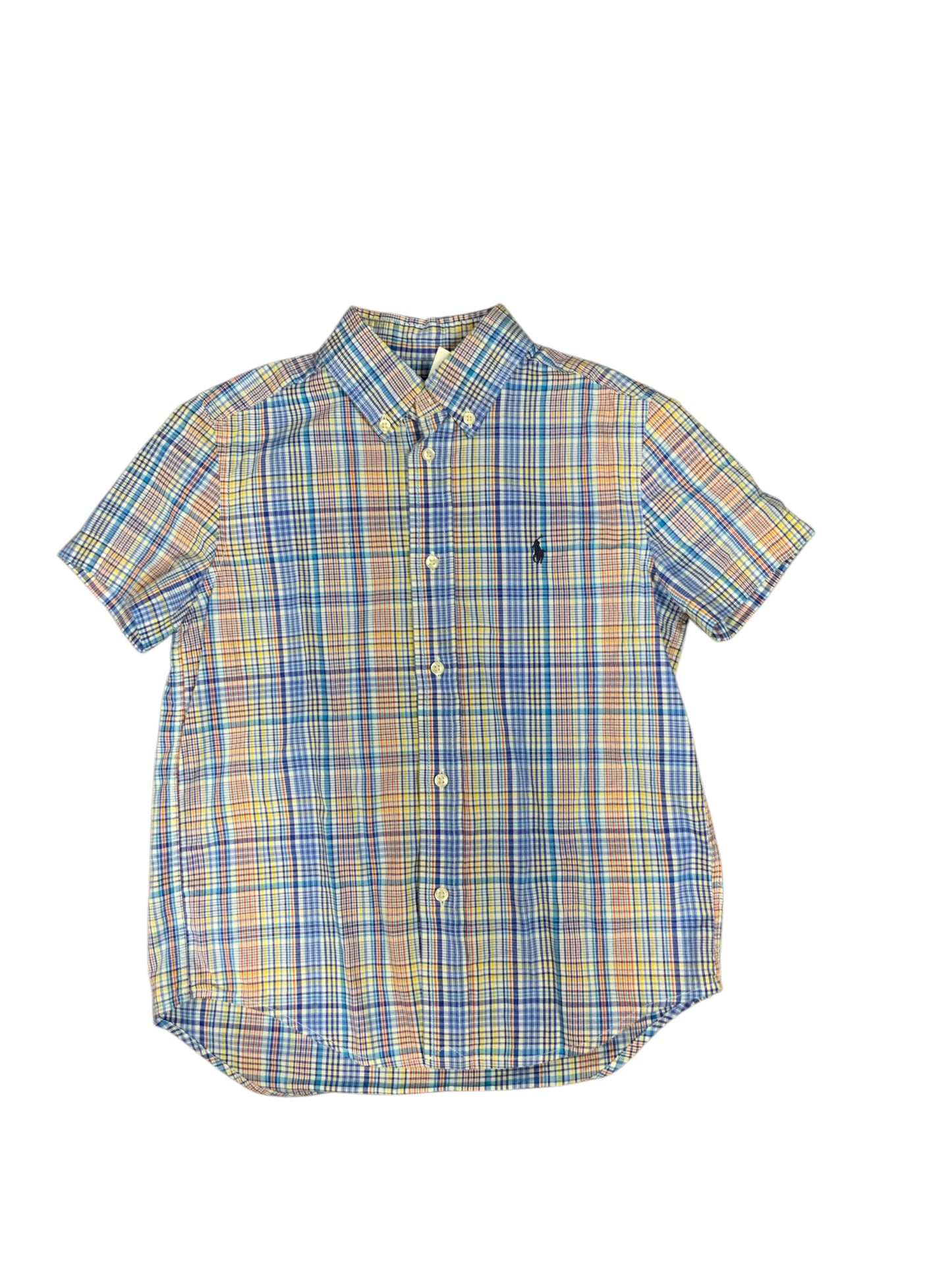 Ralph Lauren (A) Blue Youth Size 7 Boys ButtondownSS