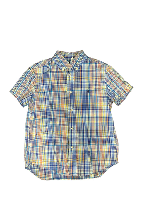 Ralph Lauren (A) Blue Youth Size 7 Boys ButtondownSS