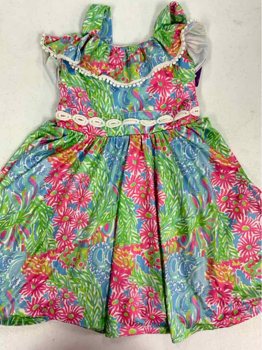 charlies project kids Green Toddler Size 4T Girls CasualDress