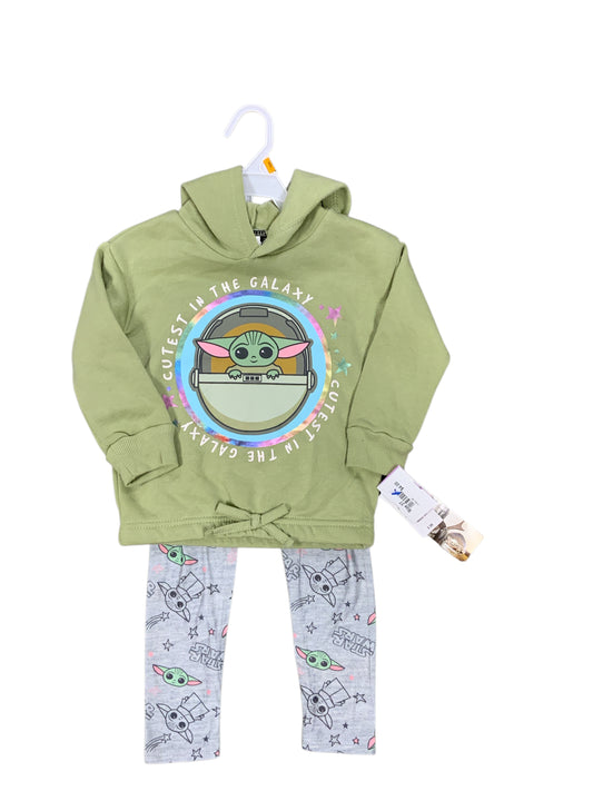 Star Wars Green Toddler Size 3T Girls 2PCCasual