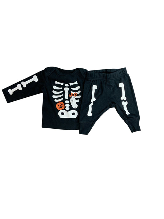 Carters (C) Black Infant Size NB Girls 2PC Casual