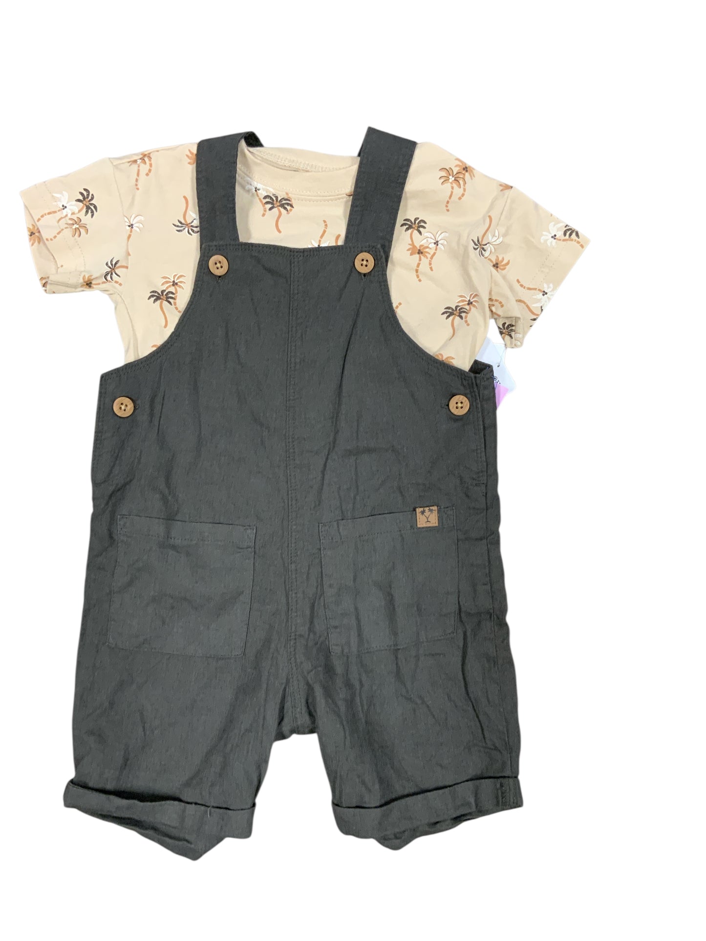 Carters (C) Brown Infant Size 12 MO Boys 2PC Casual