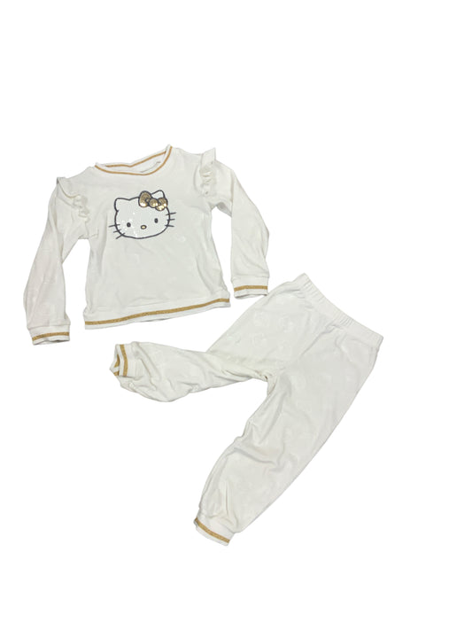 Hello Kitty (D) White Toddler Size 5-6 Girls 2PCCasual