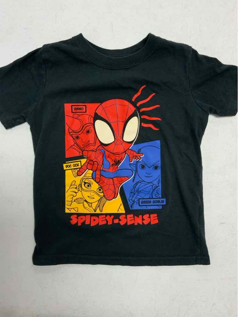 Marvel (D) Black Toddler Size 4 Boys SSTop