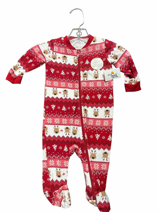 Milkberry (B) Red Infant Size 3 MO Girls 1PCSleepwear