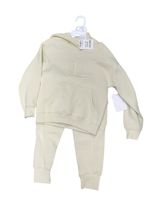 Champion (C) Cream Youth Size 6 Girls 2PCCasual