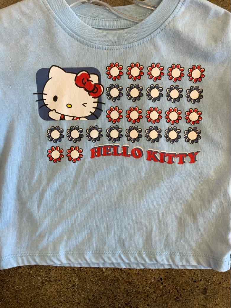 Hello Kitty (D) Red White Blue Infant Size 12 MO Girls SSTop