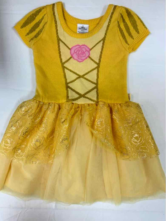 Disney (B) Yellow Toddler Size 5T Girls CasualDress