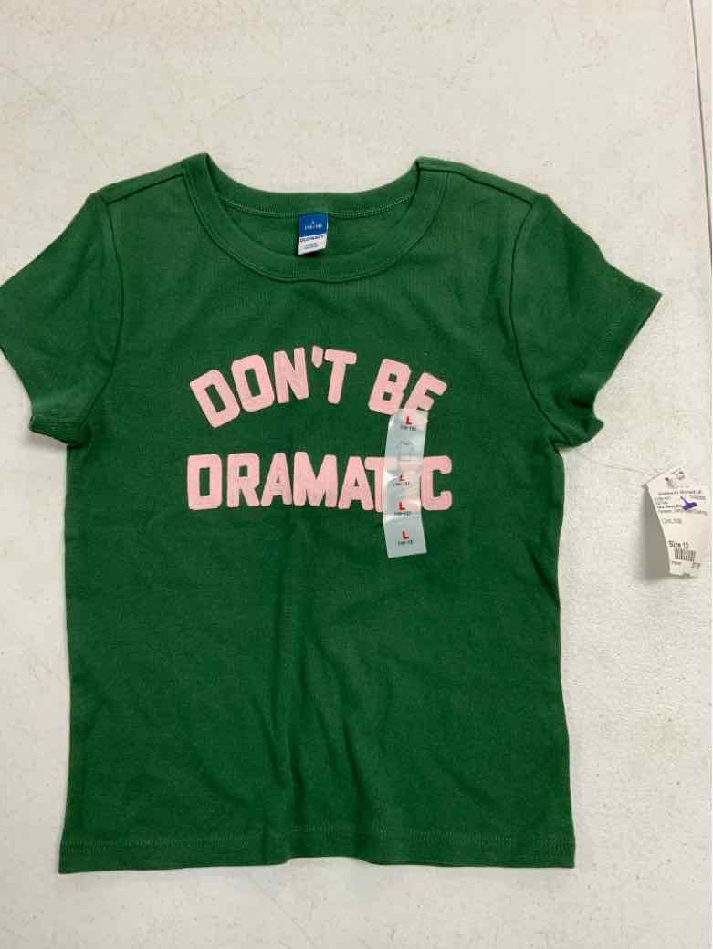 Old Navy (C) Green Youth Size 12 Girls SSTop