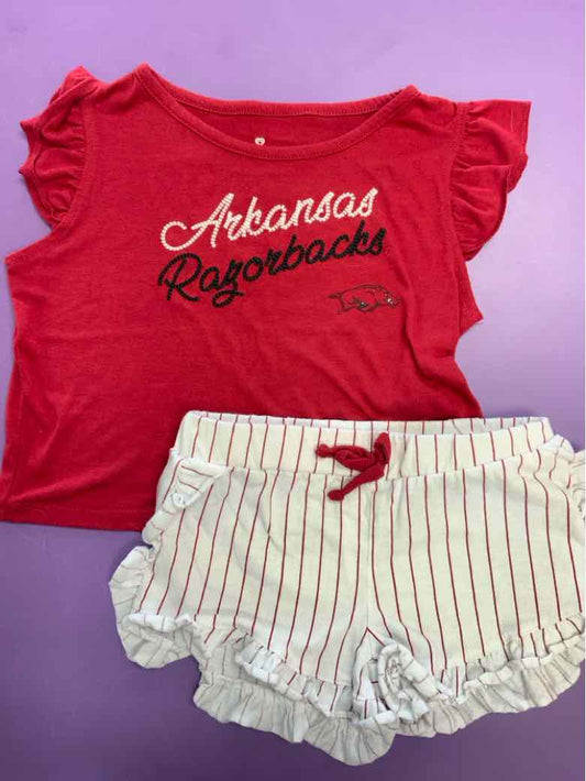 COLOSSEUM Red Toddler Size 5T Girls 2PCCasual