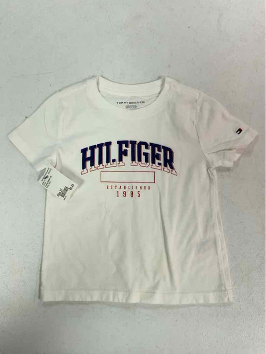 Tommy Hilfiger (B) White Toddler Size 3T Girls SSTop