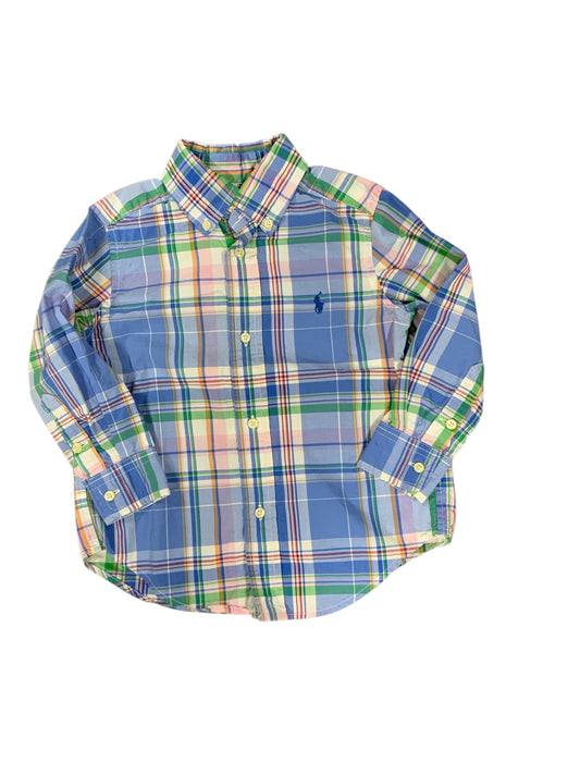 Ralph Lauren (A) Blue Toddler Size 2T Boys ButtondownLS