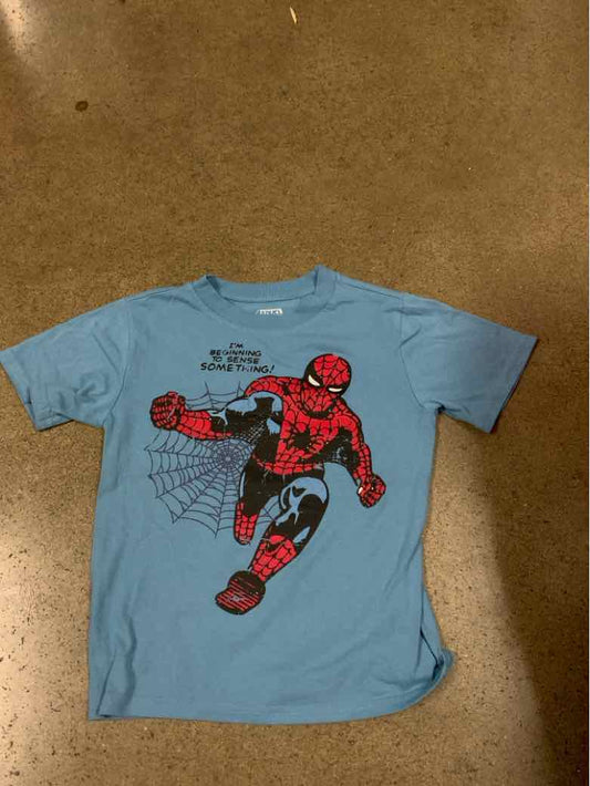 Marvel (D) Blue Youth Size 7 Boys SSTop