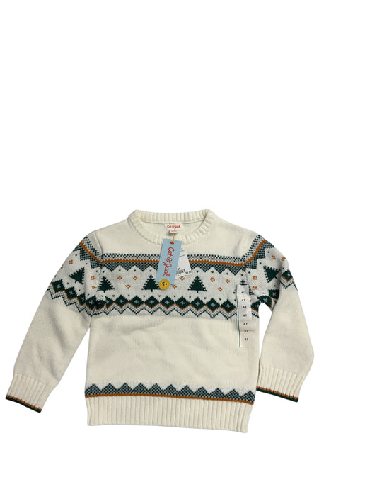 Cat and Jack (D) White Toddler Size 4T Boys Sweatshirt