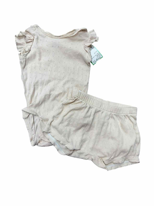 H & M (D) Cream Infant Size 9 MO Girls 2PC Casual