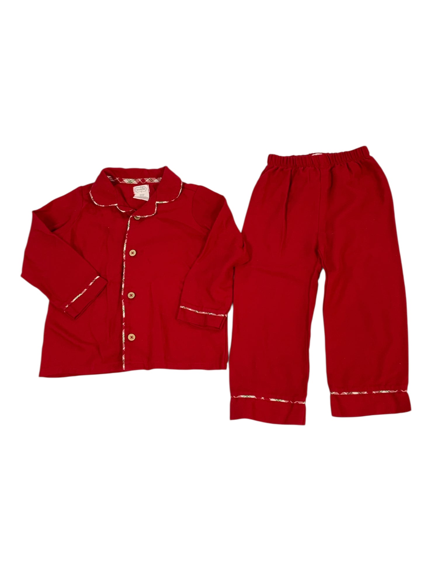 Mud Pie (B) Red Toddler Size 3T Boys 2PCSleepwear
