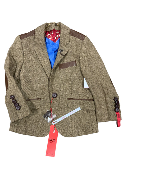elie balleh Brown Toddler Size 3T Boys Jacket Light