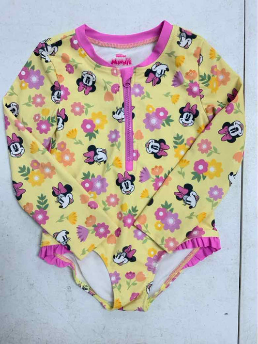 Disney Jr (D) Yellow Toddler Size 5T Girls 1PCSwimwear