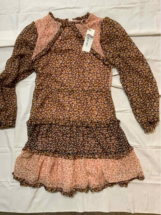 GB Girls (AA) Brown Youth Size 12 Girls CasualDress