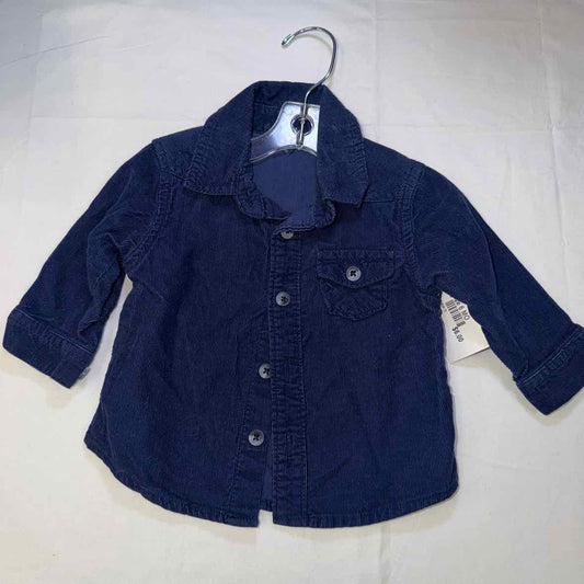 Old Navy (C) Navy Infant Size 6 MO Boys ButtondownLS