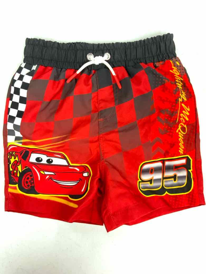 Disney (B) Red Infant Size 24 MO Boys SwimTrunks