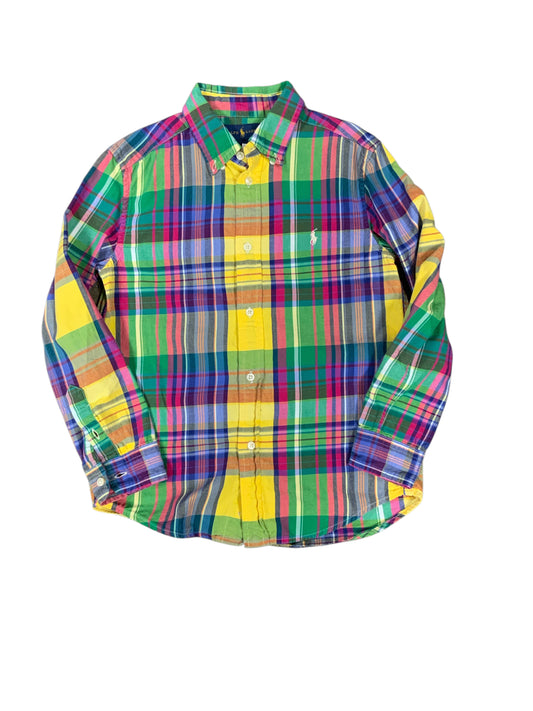 Ralph Lauren (A) Yellow Youth Size 7 Boys ButtondownLS