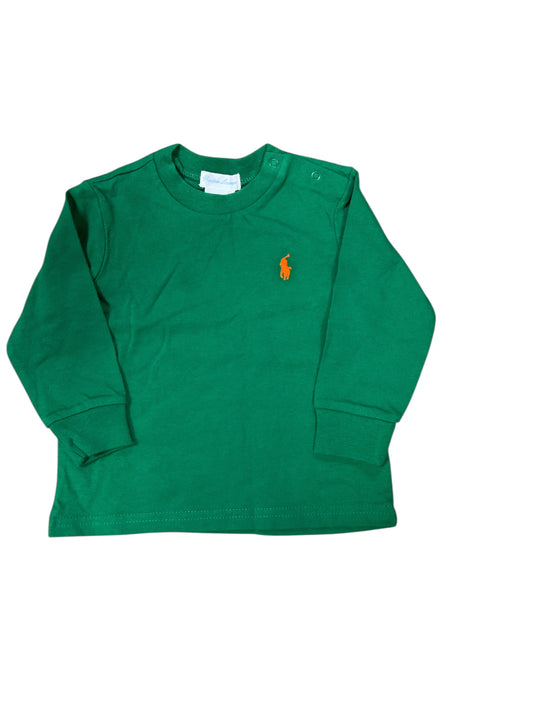 Ralph Lauren (A) Green Infant Size 9 MO Boys LSTop