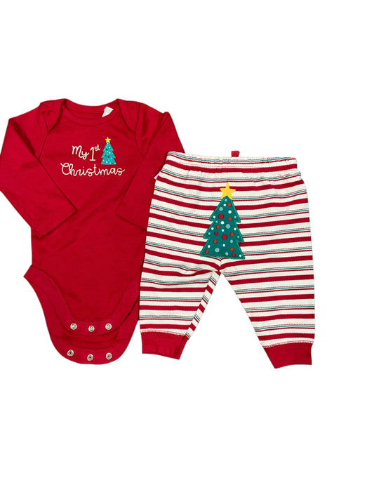 Bundles Baby Place (D) Christmas Infant Size 0-3 MO Girls 2PC Casual