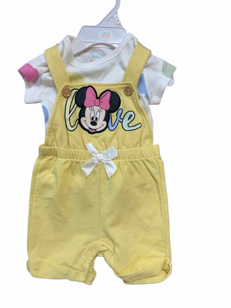 Disney (B) Yellow Infant Size 3 MO Girls 2PC Casual