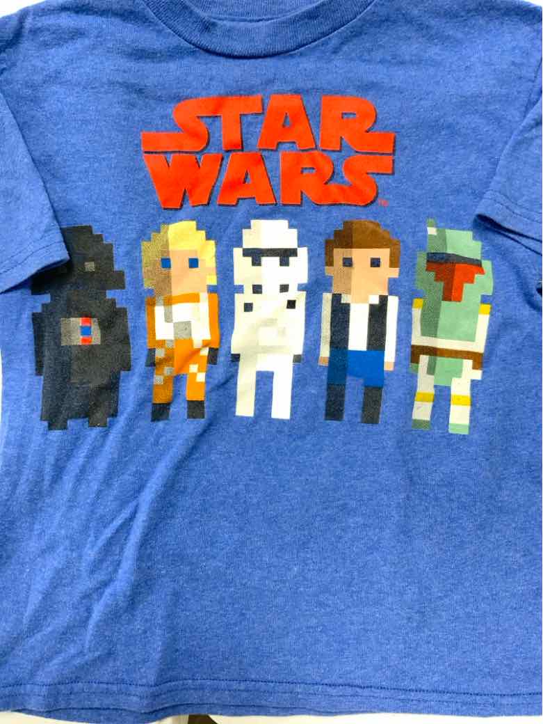 Star Wars Blue Youth Size 7 Boys SSTop