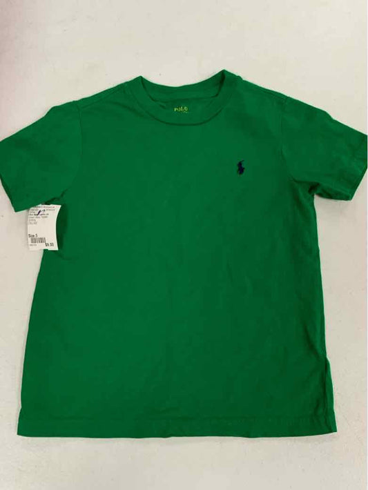 Polo Ralph Lauren (A) Green Toddler Size 5 Boys SSTop