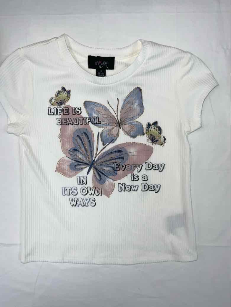 in girl White Youth Size 7-8 Girls SSTop
