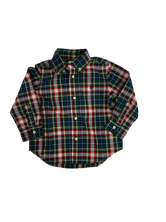 Ralph Lauren (A) Green Infant Size 18 MO Boys ButtondownLS