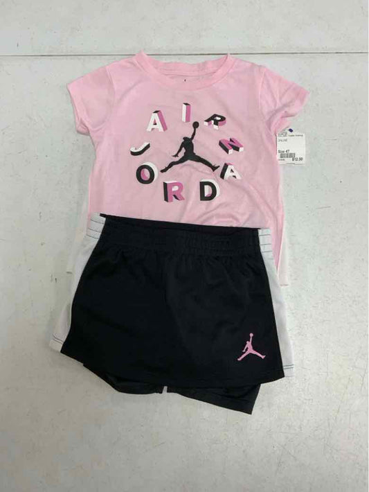 Jordan (B) Pink Toddler Size 4T Girls 2PCCasual