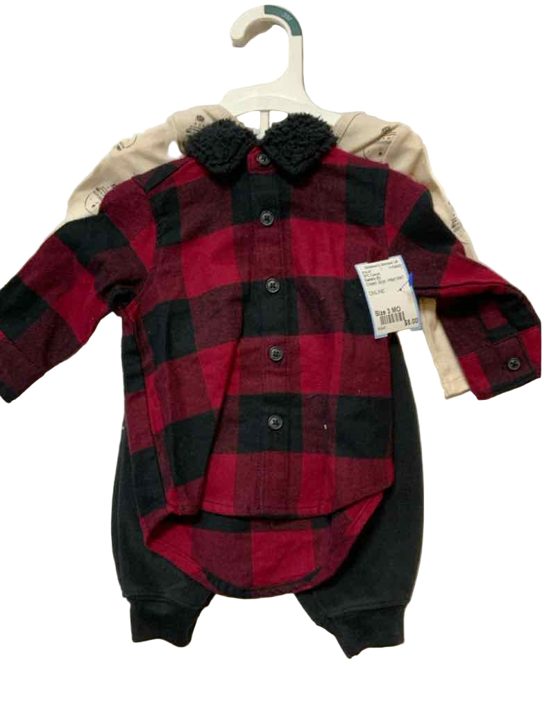 Carters (C) Cream Infant Size 3 MO Boys 3PC Casual