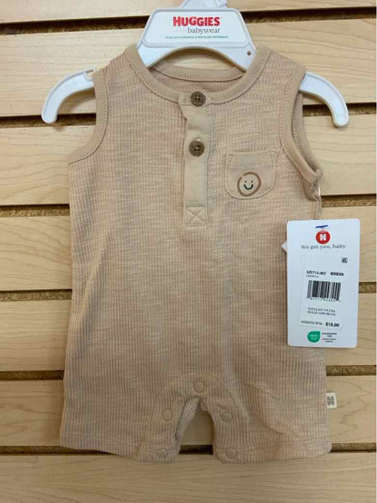 huggies Brown Infant Size NB Boys 1PC Casual