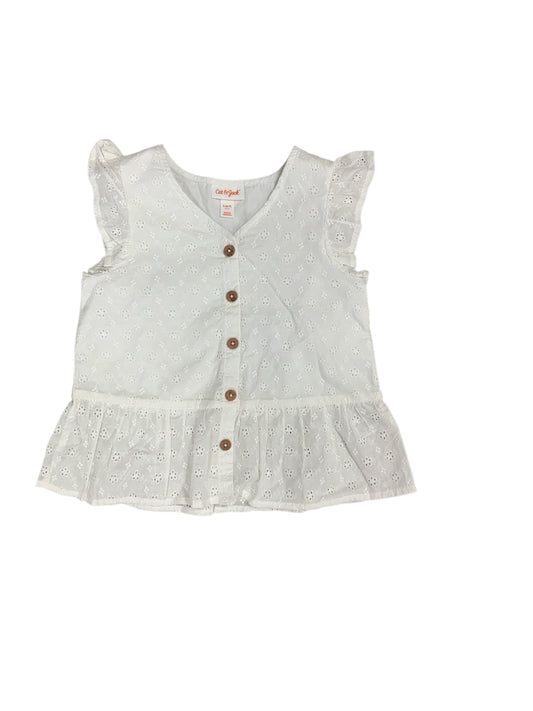 Cat and Jack (D) White Youth Size 7 Girls TankTop