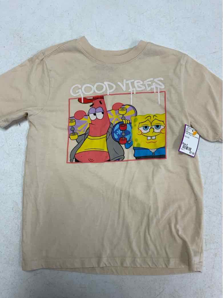 Nickelodeon (C) Cream Youth Size 8 Boys SSTop