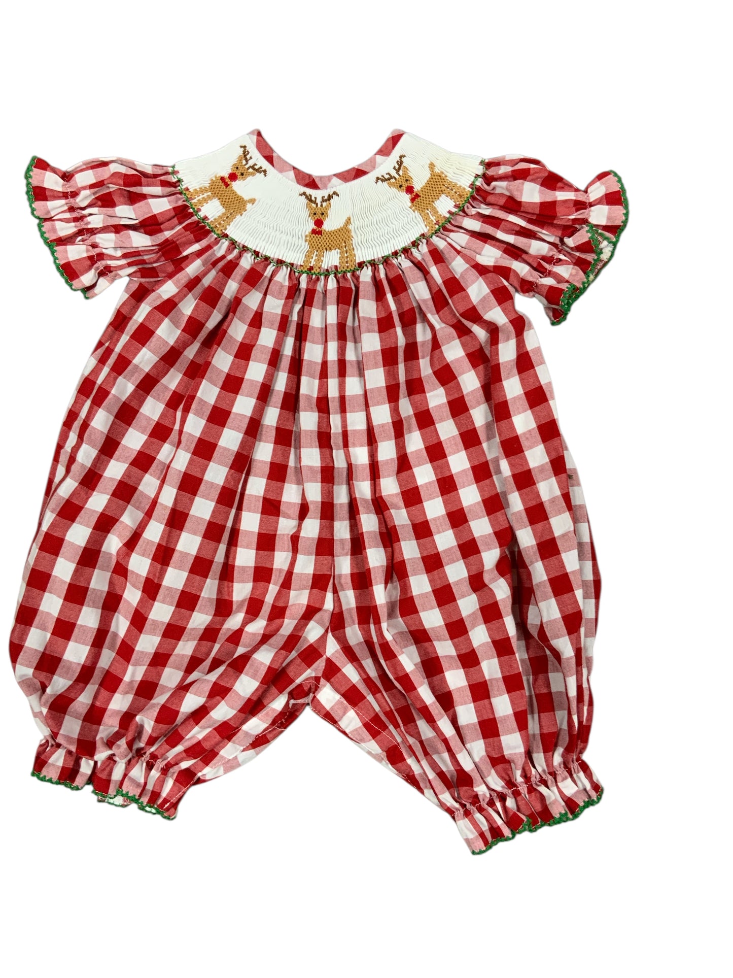 southern smocked Christmas Infant Size 3 MO Girls 1PC Casual