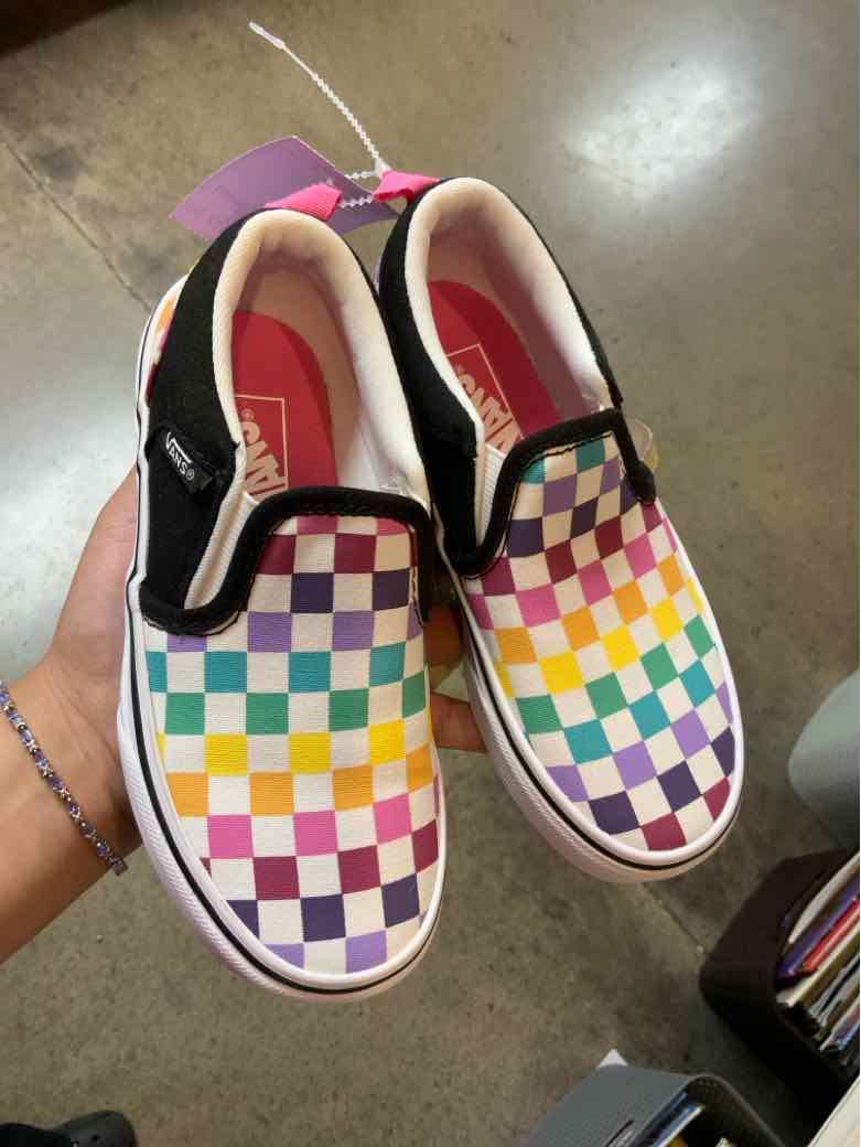 Vans (C) Rainbow Youth Shoe Size 12 (Youth) Girls Casual Shoes